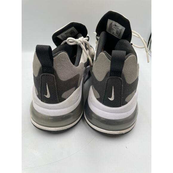 Nike Air Max 270 React Men Size 10 Black/White/ Pewter Gray Athletic Shoes - Picture 6 of 10
